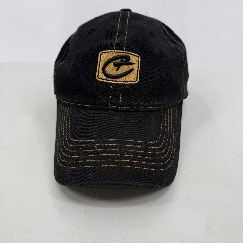 Childress Vineyards‎ Baseball Cap Mens OSFM Black Gold Contrast Stitch Hat